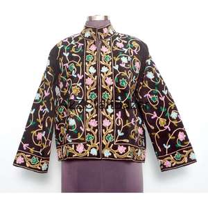 Veste Cotrise brodée à la main, design vintage, écologique, respirante, séchage rapide, doublure en coton, printemps/automne/été/hiver - Product Image 1