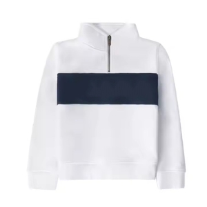 Bulk Supply Men Quarter Zipper Sweatshirt Winter Casual Pullover Long Sleeve Eco-Friendly Terry Fabric Comfortable Wholesale - Product Image 3