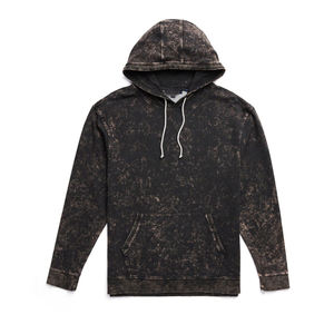 Ensemble de survêtement 2 pièces en molleton coupe régulière, style pull, imprimé et délavé, 100% coton, coupe-vent, pour l'automne - Product Image 6