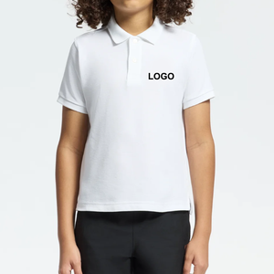 Plain <b>White</b> Custom Logo Acceptable Children School Unifroms <b>Polo</b> Shirts - Product Image 1