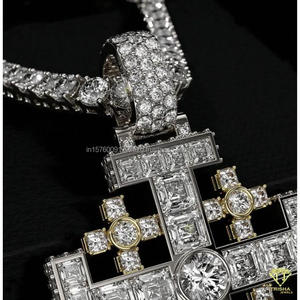 Pendentif religieux fait main avec un design de bijoux hip-hop de luxe et une finition de haute qualité - Product Image 5