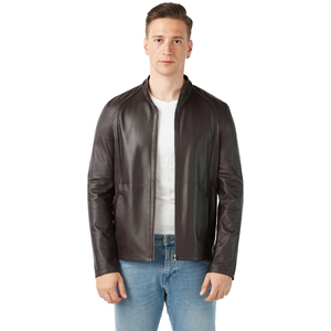 2026 High Quality OEM ODm Wholesale <b>Men</b> <b>Light</b> Weight Quality Design <b>Men</b> Leather <b>Jacket</b> On Sale - Product Image 1