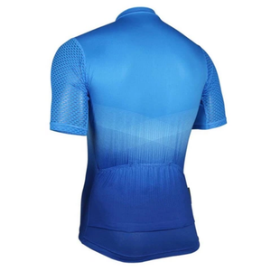 Achetez un maillot de cyclisme personnalisé de haute qualité à séchage rapide en tissu polyester et élasthanne à manches courtes, sublimation - Product Image 1