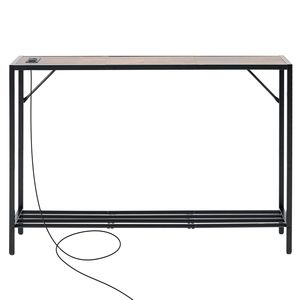 Consolle da ingresso in pino da 41,7 pollici con struttura in metallo e prese di corrente - Product Image 1
