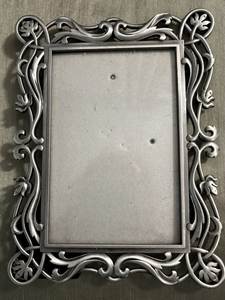 Vintage Style Metal Photo <b>Frame</b> Luxury Decorative Picture Holder For Bedroom Office And Living Room - Product Image 1