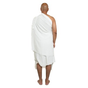 Serviettes d'Ihram pour hommes, blanches, 100% coton, élégantes, respirantes, séchage rapide, extensibles dans quatre directions - Product Image 2