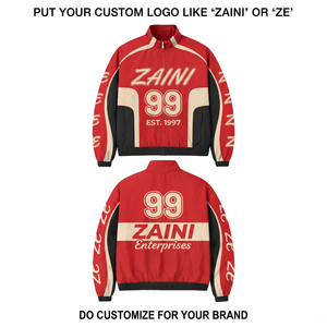 เสื้อแจ็คเก็ตกันลมกันน้ำระบายอากาศได้ดีสำหรับผู้ชาย รุ่นพรีเมียม 130 GSM ไมโครโพลีเอสเตอร์ สีแดง เบจ ดำ HIGH STREET - Product Image 1