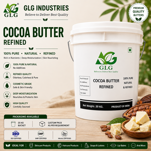 Manteca de Cacao a Granel B2B: Materia Prima Cosmética para Cuidado de la Piel, Cuerpo y Cabello, Cremas, Lociones, Bálsamos y Fórmulas de Jabón - Product Image 1