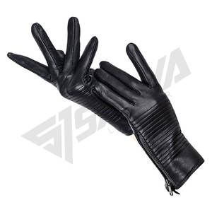 Guantes de Cuero de Invierno para Hombre y Mujer, Guantes Cálidos para Ciclismo y Conducción al Aire Libre, Negros, Venta al Por Mayor Transfronteriza - Product Image 6