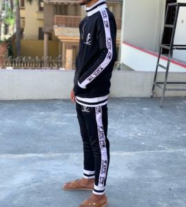 Haut et pantalon de survêtement en polyester pour hommes personnalisés Survêtement de fitness de haute qualité - Product Image 2