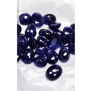 24 pièces de saphir bleu de Bangkok, ovales facettés de 11 mm à 16 mm, lot de 250 carats, Iroc Sales, saphir de haute qualité rempli de verre, pierre précieuse taillée - Product Image 3