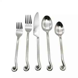 Ensemble de couverts de luxe décoratifs pour cuisine, ustensiles de table de qualité supérieure en acier inoxydable, faciles à nettoyer, pour restaurant et usage domestique - Product Image 2