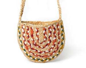 Sac à main pochette en jute tendance 2026 pour femmes et jeunes filles, de marque célèbre, élégant, avec logo personnalisé, style bohème, idéal pour la plage - Product Image 1
