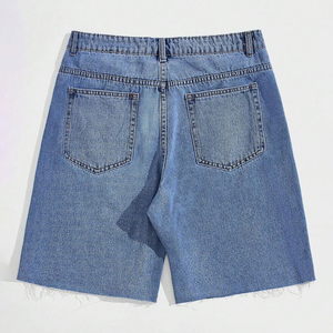 High Quality Mens Shorts Jeans New Custom Made Design Ripped Denim Shorts For Mens With Denim Shorts Applique Embroidery Short - Product Image 3