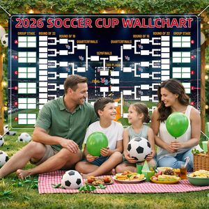 Pancarta de Predicción de <span class=keywords><strong>Partidos</strong></span> de la Copa <span class=keywords><strong>Mundial</strong></span> de Fútbol 2026, Pancarta de Poliéster Personalizada de 1.1m*1.8m, Resistente a la Decoloración, Adecuada para Predicciones de <span class=keywords><strong>Partidos</strong></span> - Product Image 5