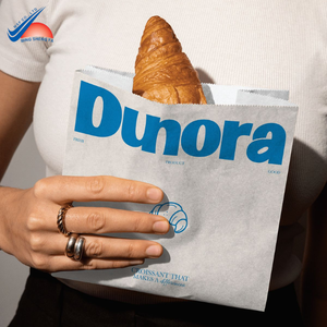 Bolsa de papel para llevar con logotipo personalizado ecológico | Embalaje Kraft de grado alimenticio para uso en restaurantes y entregas - Product Image 3