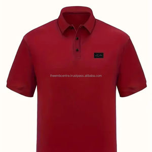 Camiseta de polo de golf para hombre de alta calidad hecha a medida con logotipo de secado rápido con cuello en V polos de algodón blanco, polos para hombre - Product Image 1