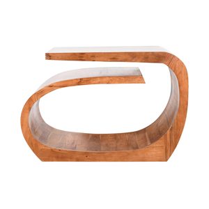 Table console de salon haut de gamme en bois d'acacia massif pour entrée, couloir et mobilier de maison moderne avec éléments en bois artistiques - Product Image 2