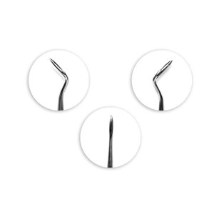 Ensemble de 3 élévateurs radiculaires, instruments chirurgicaux dentaires pour un élévage précis des racines et une extraction dentaire atraumatique, en acier inoxydable - Product Image 5