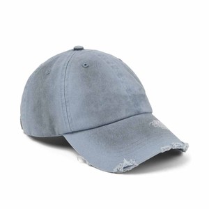 Unisex Baseball Cap 6-Panel Distressed Ripped Design Washed Cotton Casual Hat Spring Summer Adjustable Fit - Product Image 1