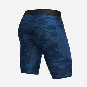 Custom <b>Men</b>’s Compression <b>Shorts</b> with Side Phone Pocket Quick Dry 4-Way Stretch Gym Running Training <b>Base</b> <b>Layer</b> OEM Sportswear - Product Image 3