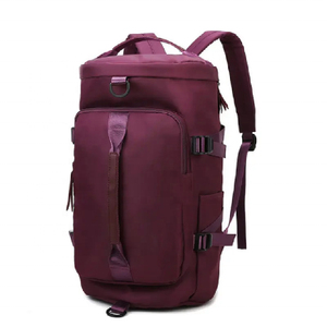 Mochila Unisex de Nailon de 30-40L de Gran Capacidad, Bolsa de Viaje Informal con Correas Ajustables, Cierre de Cremallera, Color Sólido - Product Image 1