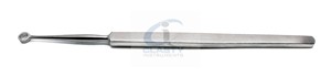เครื่องมือขูดหูแบบมืออาชีพ ยี่ห้อ Fox Dermal Curette ขนาด 6 มม. รุ่น Buck Ear แบบตรง ปลายแหลม สำหรับหู ชนิดใช้ซ้ำได้ ทำจากสแตนเลสสตีล สำหรับศัลยกรรมหู คอ จมูก - Product Image 5