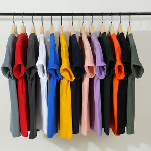 T-shirt Homme en Coton Haut de Gamme, Teint en Fil, Grammage Lourd, Logo Personnalisé Imprimé, Anti-Boulochage, Respirant, Fibre de Bambou – Vente en Gros - Product Image 1