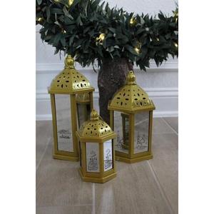 Gold Powder Coated <b>Tealight</b> Candle Holder Moroccan Style <b>Lanterns</b> Decorative Ramadan <b>Lanterns</b> For Eid Home Decor Items - Product Image 1
