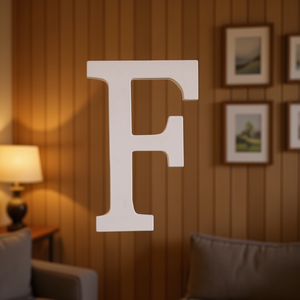 Lettre décorative Ilan F 11 cm, décoration murale pour la maison - Product Image 3