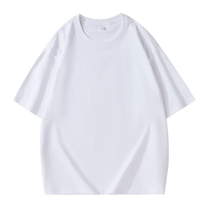 Boxy เสื้อยืดสำหรับผู้ชายและผู้หญิงสำหรับผู้ใหญ่ขนาดใหญ่ใส่ได้ทั้งชายและหญิงเสื้อยืดผ้าฝ้าย100% คอลูกเรือแบบสั่งตัด - Product Image 4