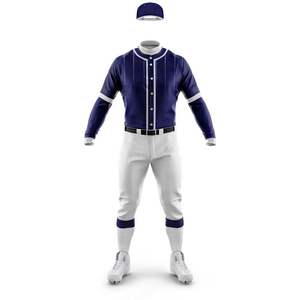 Uniforme de Béisbol de Poliéster Sublimado de Alta Calidad, Personalizado al por Mayor, de Secado Rápido, Transpirable, en Varios Colores y Estilos - Product Image 3