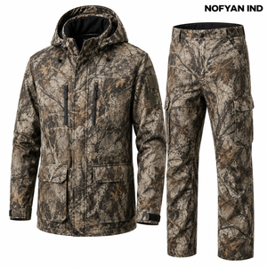 Fabricante OEM de Conjuntos de Chaqueta y Pantalones de Caza Personalizados, Ropa de Caza Impermeable de Camuflaje al por Mayor, Marca Privada - Product Image 3