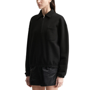 Ensemble de sweat-shirts personnalisés pour femmes Silk Road à col montant et demi-zip, manches longues, doux, en polyester/coton, anti-boulochage, par sublimation - Product Image 3