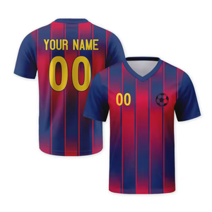 Ensembles de maillots de football personnalisés, t-shirts de football respirants, 100% polyester, impression par sublimation, vêtements de sport pour l'entraînement au football, tous types - Product Image 2