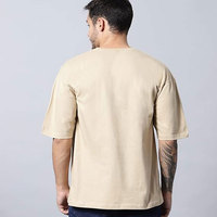 T-shirt homme surdimensionné imprimé 100% coton, séchage rapide, dernier design, coupe ample et confortable.
