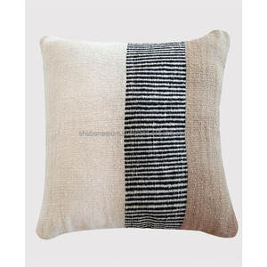 Pillow Cases Decorative Floral Weave Woven Cushion <b>Cover</b> with Soft White Cushion <b>Cover</b> from Indian Supplier - Product Image 2