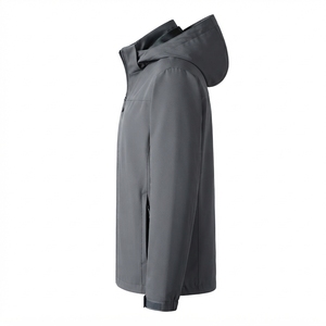 Men's Canvas Hooded Windbreaker <b>Jacket</b> <b>Waterproof</b> Outdoor Autumn Casual Zipper <b>Jacket</b> OEM Wholesale Manufacturer - Product Image 3