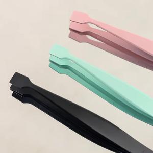 Morje Surgical Precision Eyelash Tweezers Set Stainless Steel Smooth Tip 10mm Fine Perfect Grip Multi Color for Lash Application - Product Image 2