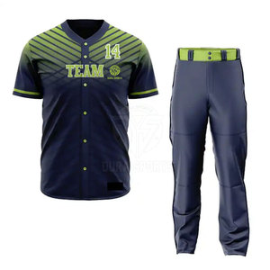 Best Selling Customized Logo Latest Design Baseball Uniform Team Wear Hot Sale Cheap Price Baseball Uniform - Product Image 1