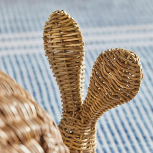 Adorable Rattan Whale Shape <b>Toy</b> <b>Basket</b> Handmade Eye-Catching Animal Shape Kids <b>Storage</b> <b>Storage</b> <b>Basket</b> For Children's Room - Product Image 6