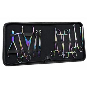 Professional Stainless Steel Permanent Makeup Tool <b>Kit</b> With Scissors Forceps And Tweezers Durable Set For Precision Application - Product Image 5