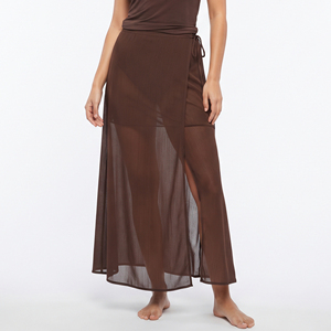 Sexy Transparent Beach Cover Up Dress Fashion Transparent Beach Skirts Dress Women Transparent Beach Skirt Dress Sexy Swimwear - Product Image 1