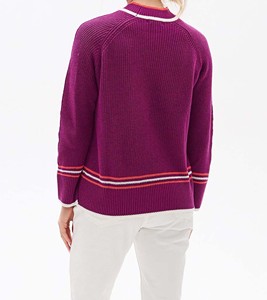 Women's <b>Vintage</b> Long Sleeve Button Winter Knit <b>Sweater</b> Custom Order High Quality Soft Breathable Cotton/Nylon Pullover Wholesale - Product Image 2