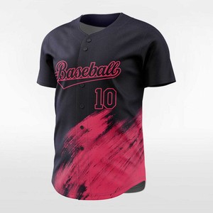 Maillot de baseball personnalisé sublimé – Graphiques sur mesure, entièrement boutonné, respirant – Vêtement de sport lifestyle pour jeunes - Product Image 4