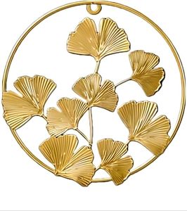 Decoración de Pared de Metal con Diseño de Hojas, Arte Metálico para Pared, Decoración para Sala de Estar, Oficina, Dormitorio, Hotel - Product Image 1
