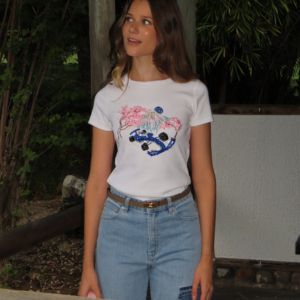 Vestido Deportivo de Algodón de Longitud Media para Mujer, Estilo Veraniego, Bordado a Mano, Estampado, para Mujeres y Niñas - Product Image 1