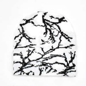 หมวกไหมพรมแฟชั่นฤดูหนาวคุณภาพสูง พิมพ์โลโก้ของคุณเองได้ สไตล์เท่ห์ ทันสมัย แนวสตรีทแวร์ Y2K สำหรับผู้ชายและผู้หญิง - Product Image 2