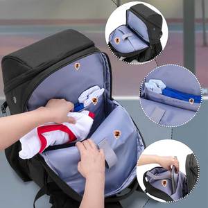 Unisex Gym <b>Backpack</b> with Shoe Compartment and <b>Water</b> Bottle Holder Multi-Functional Casual Fitness Bag 30-40L Zipper Closure - Product Image 2