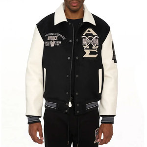 Veste en cuir classique Avirex personnalisée de qualité supérieure unisexe, couleur personnalisée, imperméable, respirante, hiver, devant - Product Image 3